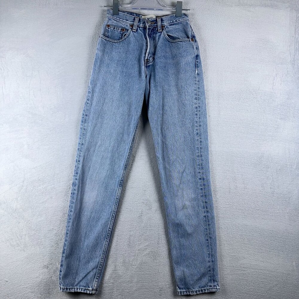 Gap Tapered Leg Jeans Classic Light Wash 100% Cotton Women's Blue Size W24